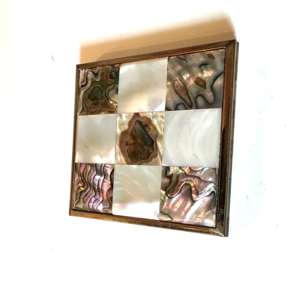 SOLD:Auction/ELGIN AMERICAN Empty Powder Case/GENUINE Abolone Stunning/MenWomen - Picture 9 of 9